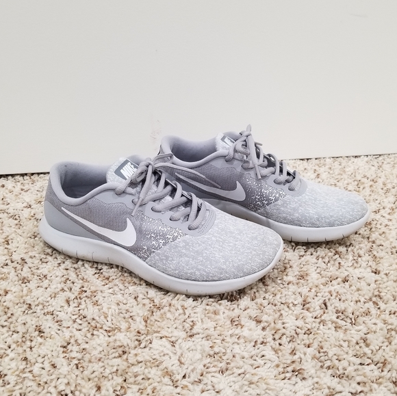 Nike Shoes - Nike Flex Contact Sneakers - Grey & White